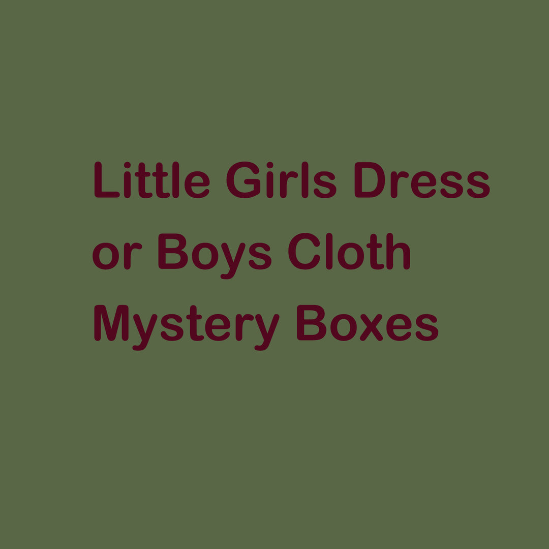 Little girls dresses or boys cloth Mystery Boxes