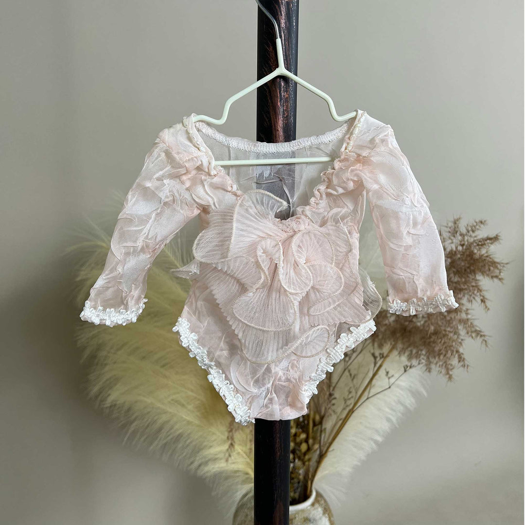 Vestido de recién nacida de tul con estrellas