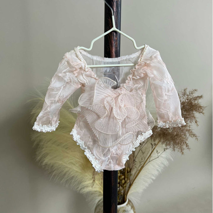 Vestido de recién nacida de tul con estrellas