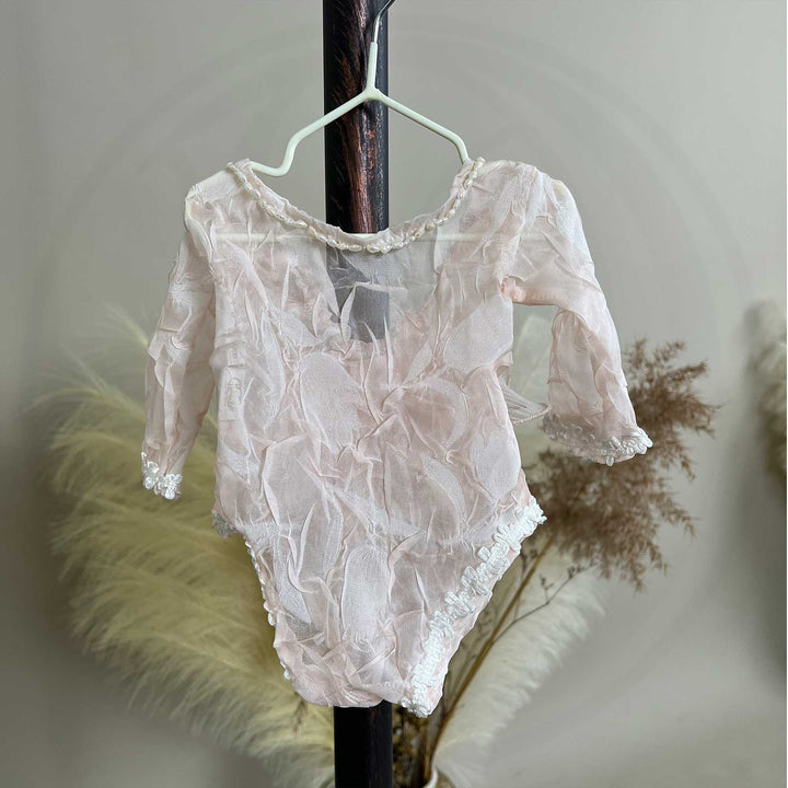 Vestido de recién nacida de tul con estrellas