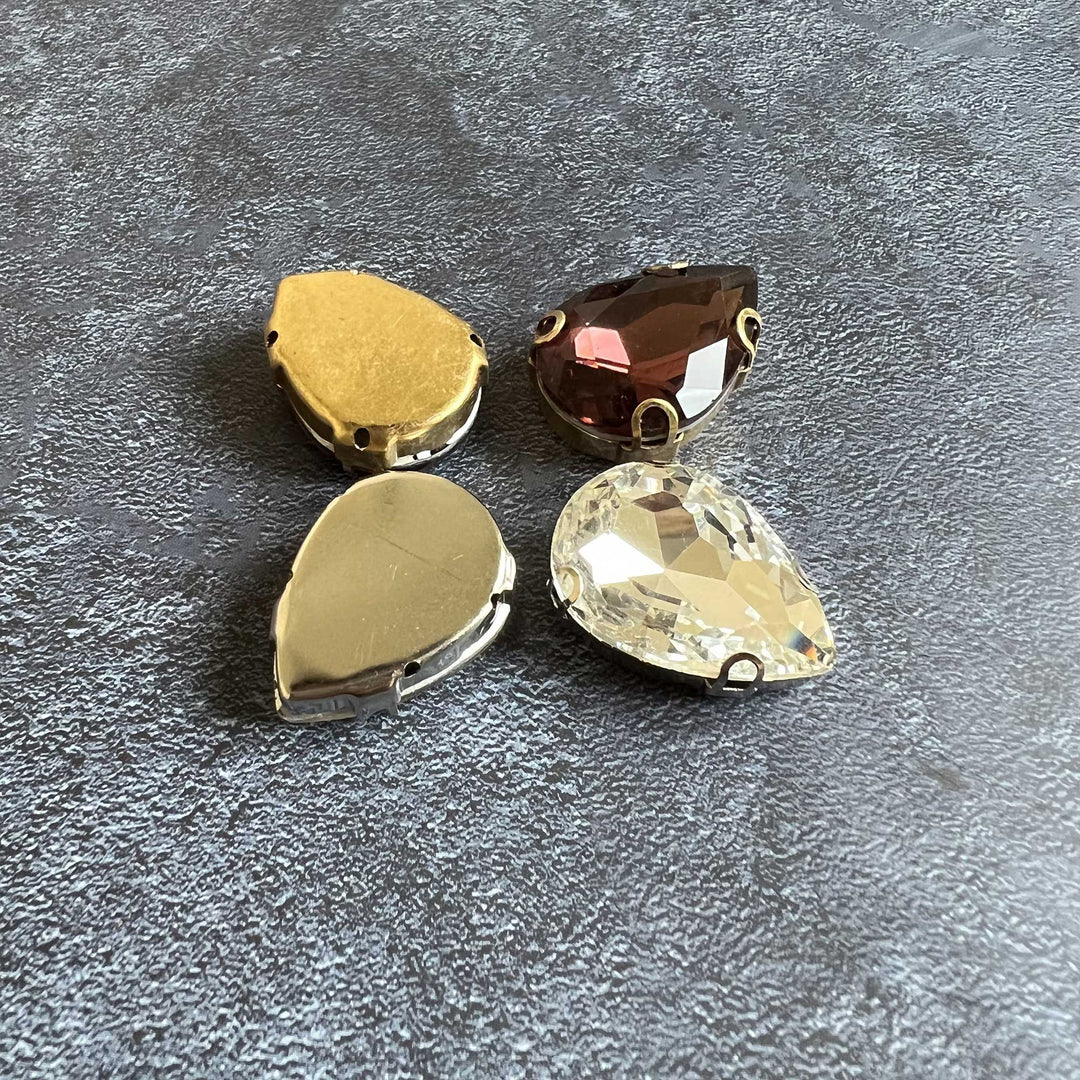 Waterdrop Shape Embellished Buttons