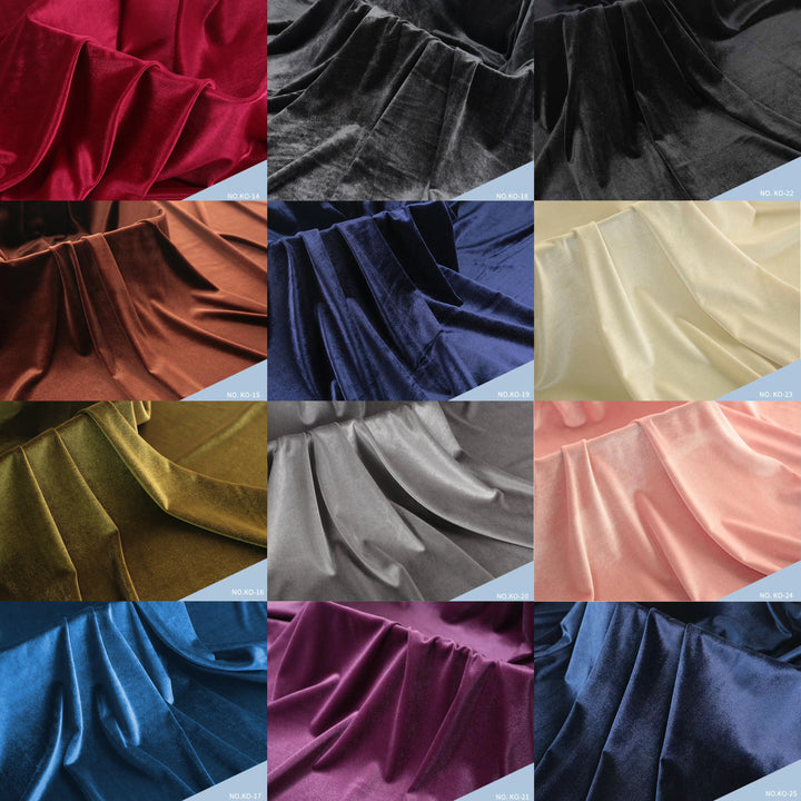 Vestido tipo túnica de terciopelo con abertura de Enid