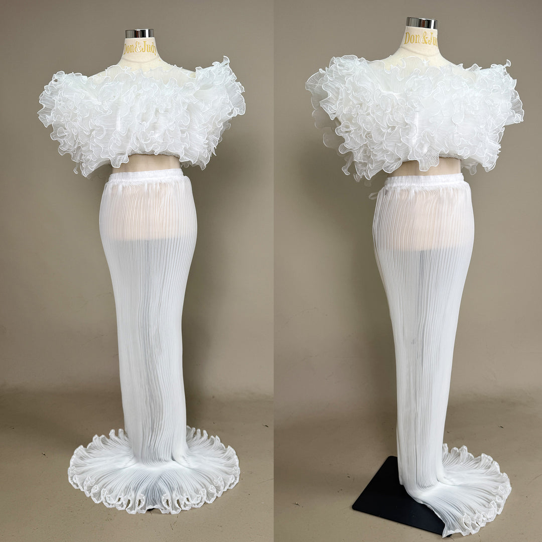 Laura Gown | Organza Two-Piece Set Maternity Photography Dress