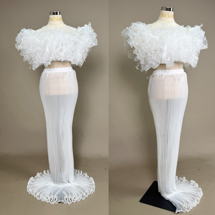 Laura Gown | Organza Two-Piece Set Maternity Photography Dress