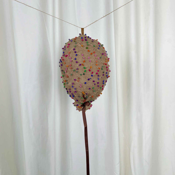 Polka Dot Fabric Balloon Decoration