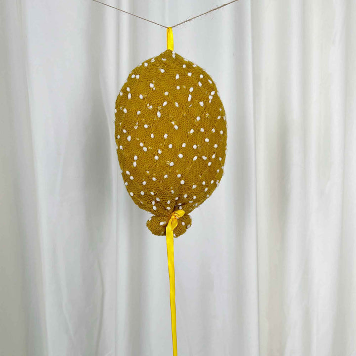 Polka Dot Fabric Balloon Decoration