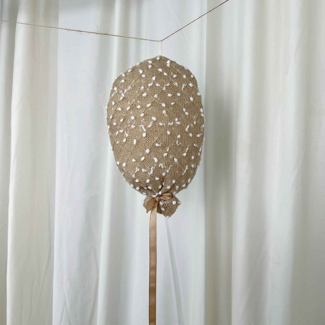 Polka Dot Fabric Balloon Decoration