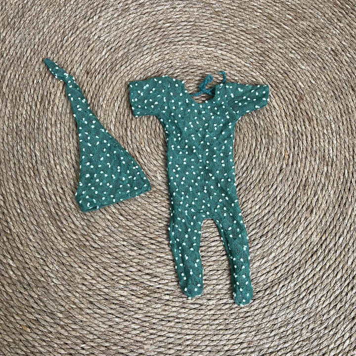 Conjunto de pelele y gorro a juego para recién nacido