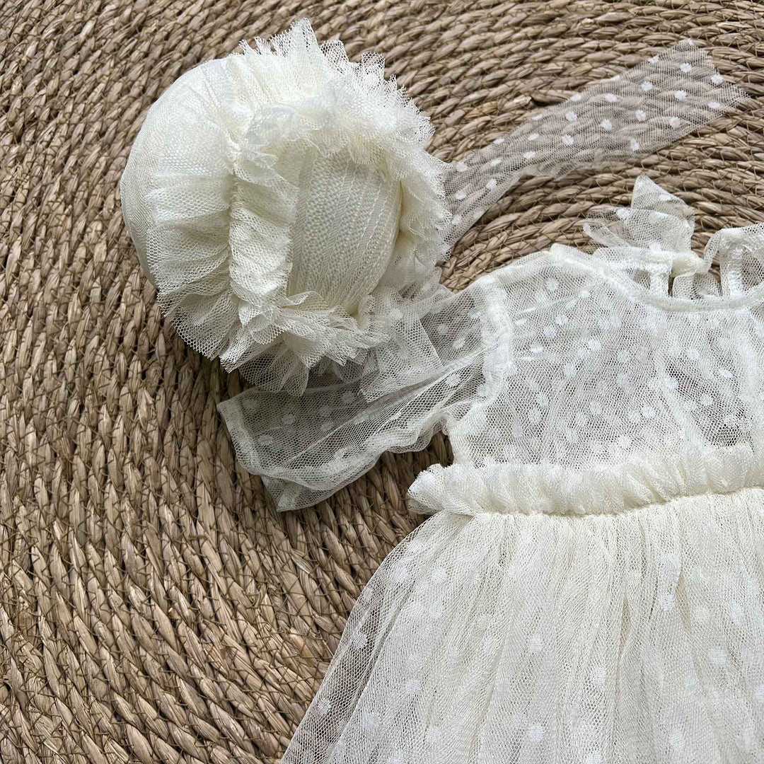 Newborn Rust Red Tulle Dress & Hat Set - Don&Judy Newborn&Maternity photography props