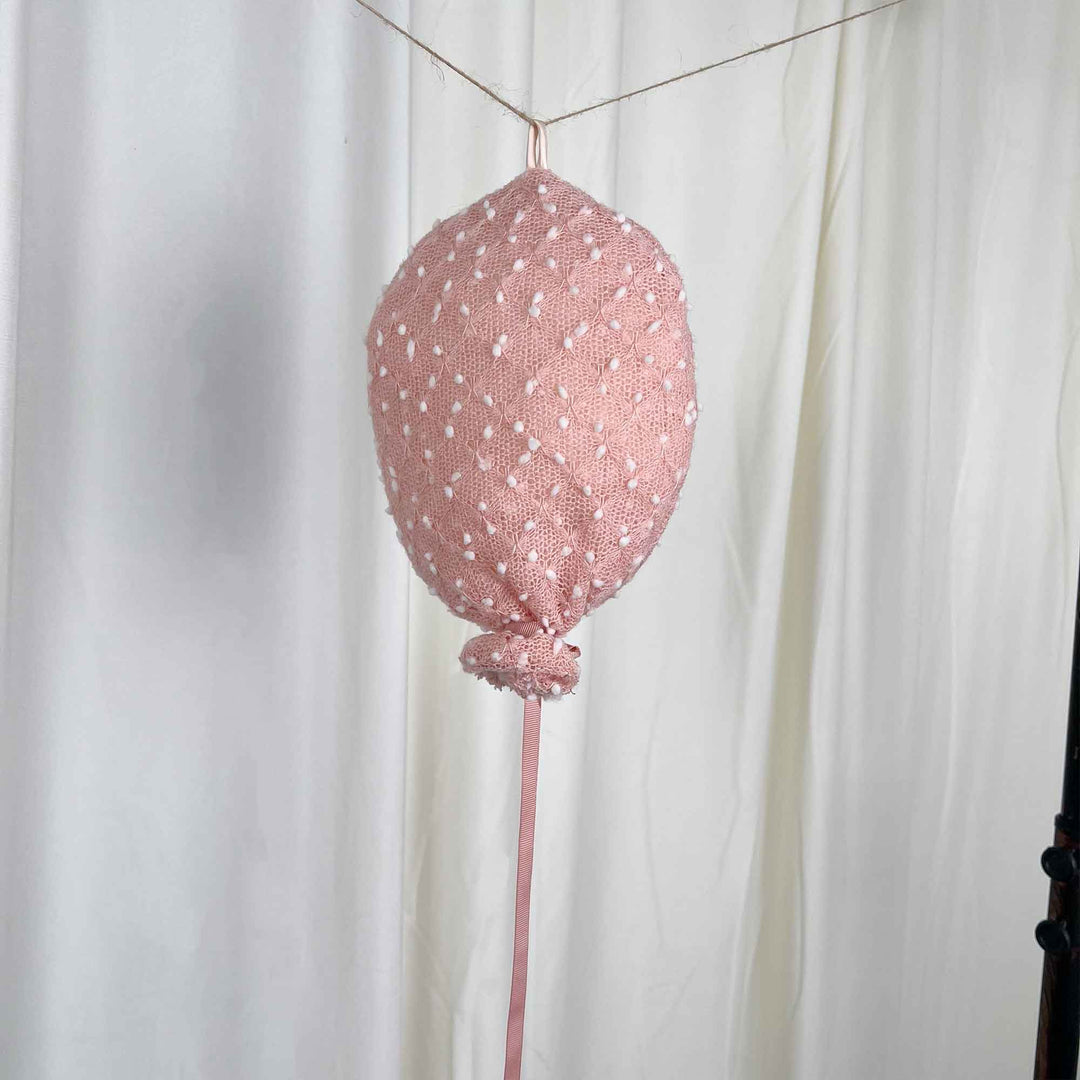 Polka Dot Fabric Balloon Decoration
