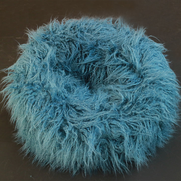Newborn Faux Fur Donut Posing Prop