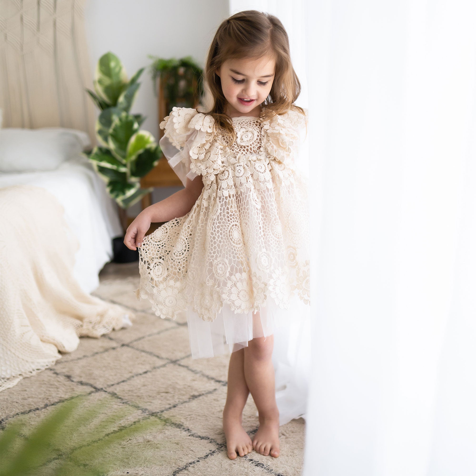 3-4 Years Old Cotton Dress for Photo Shoot Children Photography