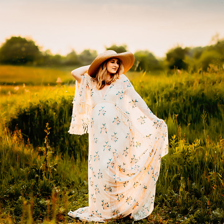 Heloise Floral Boho Gown