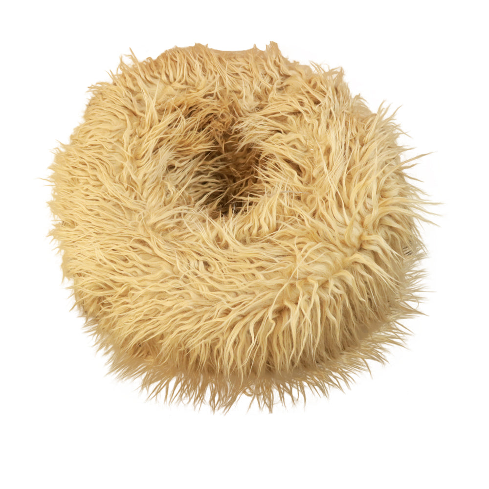 Faux Fur Posing Pillow Nest Prop for Newborn
