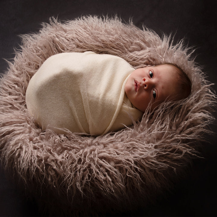 Newborn Faux Fur Donut Posing Prop