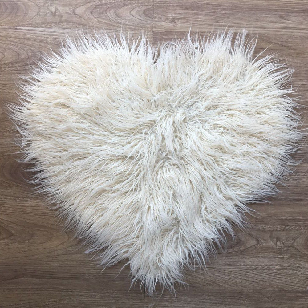 Soft Sweet Heart Faux Fur Blanket