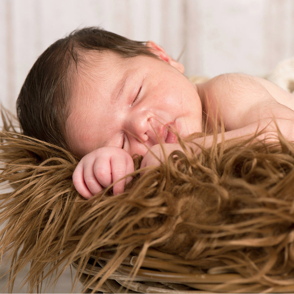 Mongolia Faux Fur Baby Photoshoot Blanket Backdrop Basket Fillers Newborn Photography Props - Don&Judy Newborn&Maternity photography props