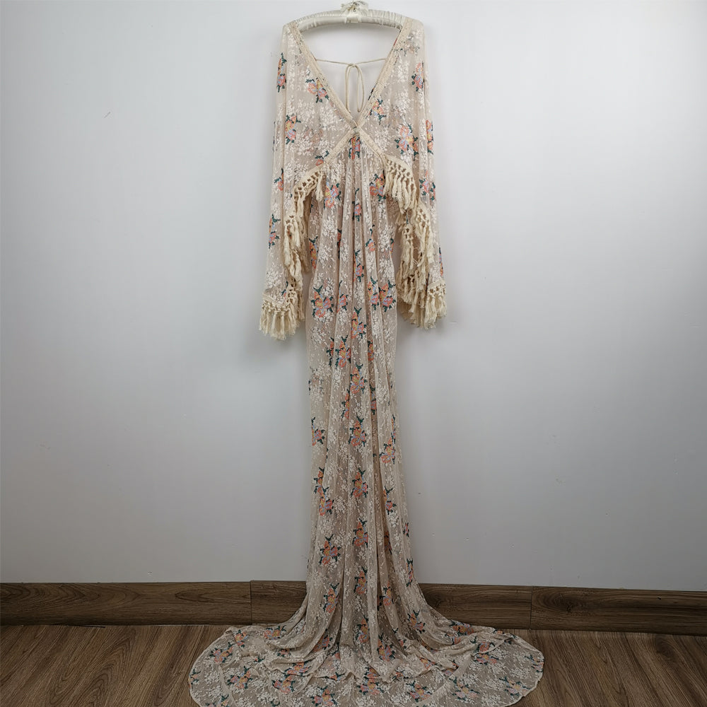 Heloise Floral Boho Gown