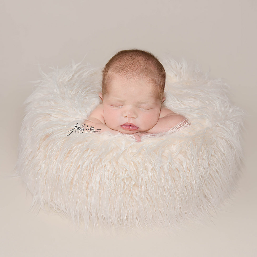 Newborn Faux Fur Wheel Newborn Donut Prop Newborn Posing Prop Circle Newborn Photo Props - Don&Judy Newborn&Maternity photography props