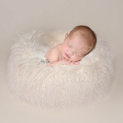 Newborn Faux Fur Wheel Newborn Donut Prop Newborn Posing Prop Circle Newborn Photo Props - Don&Judy Newborn&Maternity photography props