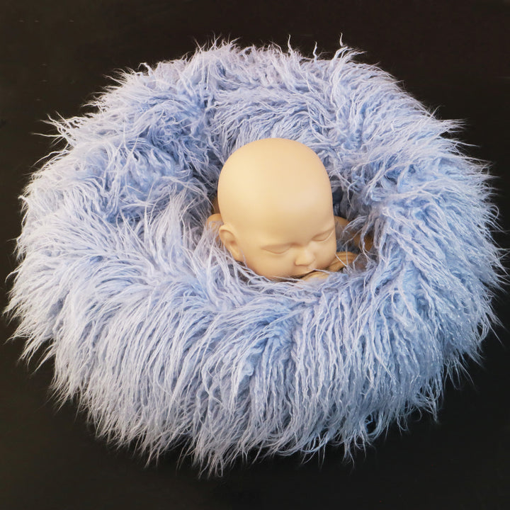 Newborn Faux Fur Wheel Newborn Donut Prop Newborn Posing Prop Circle Newborn Photo Props - Don&Judy Newborn&Maternity photography props