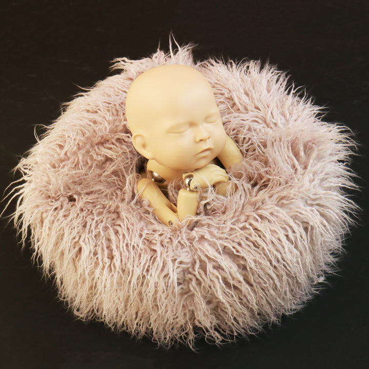 Newborn Faux Fur Wheel Newborn Donut Prop Newborn Posing Prop Circle Newborn Photo Props - Don&Judy Newborn&Maternity photography props