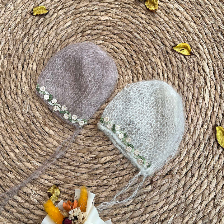 Green Flower Bonnet