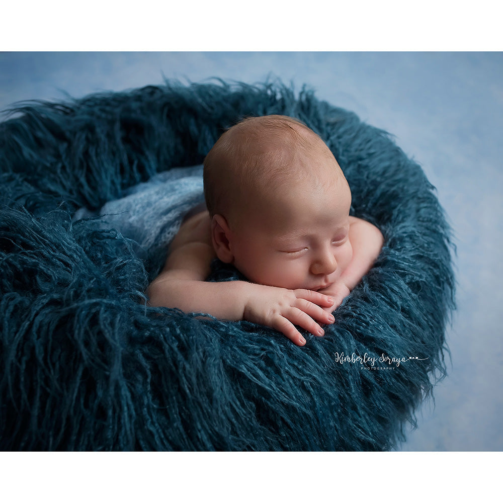 Newborn Faux Fur Donut Posing Prop