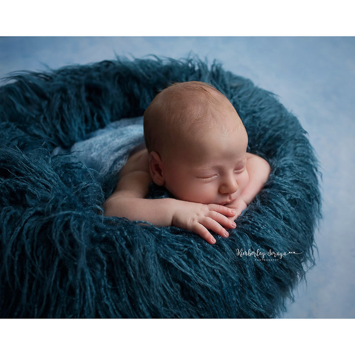 Newborn Faux Fur Donut Posing Prop