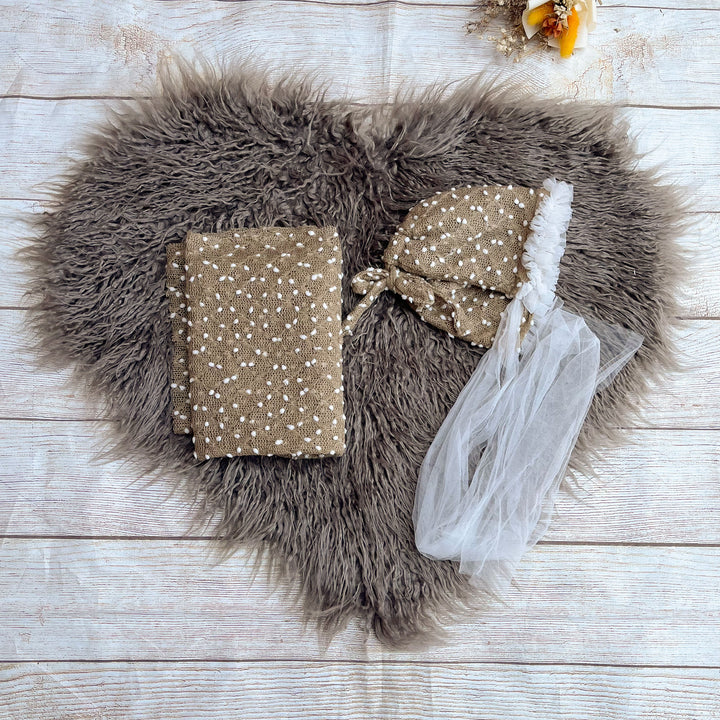Camel Faux Fur Matched Set