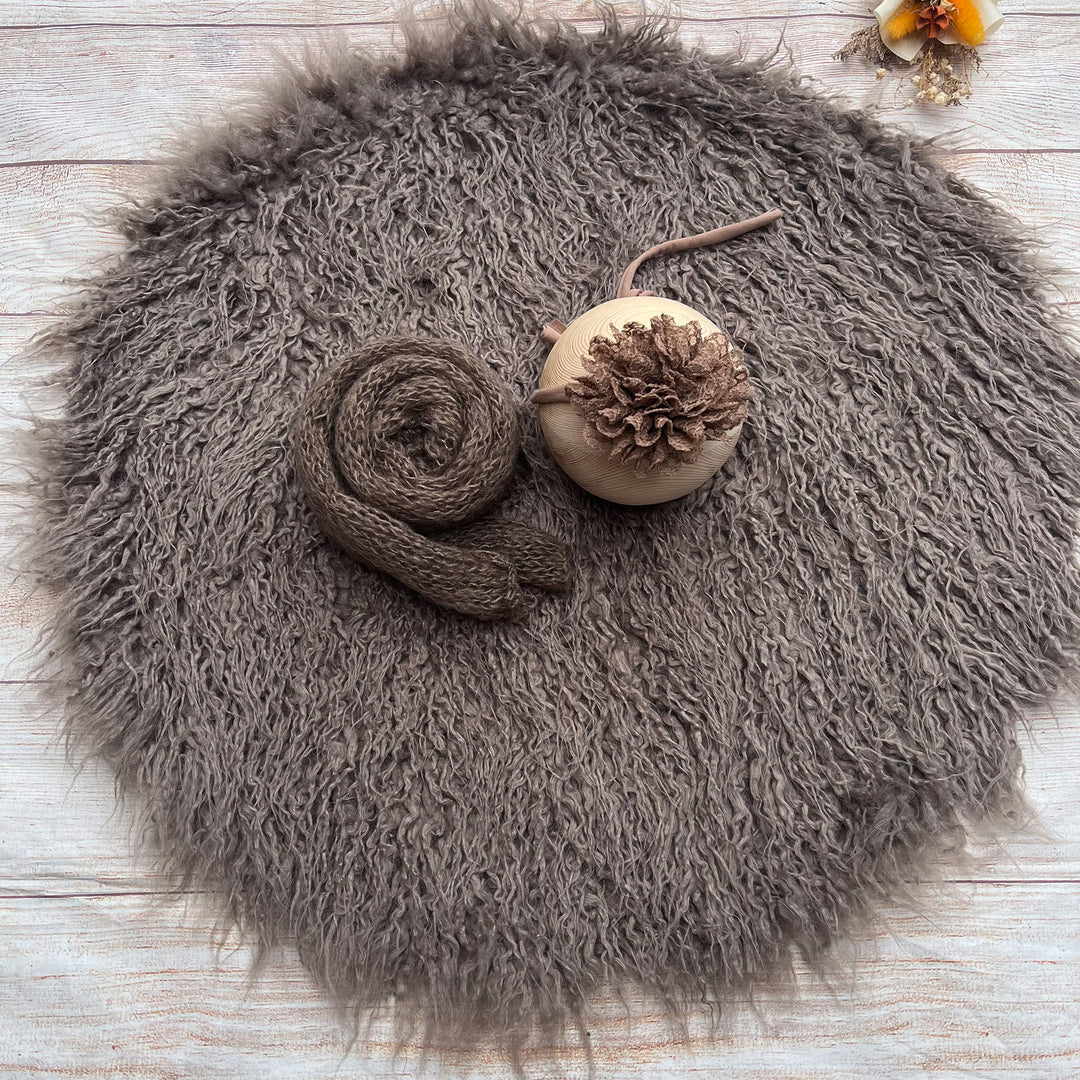 Camel Faux Fur Matched Set