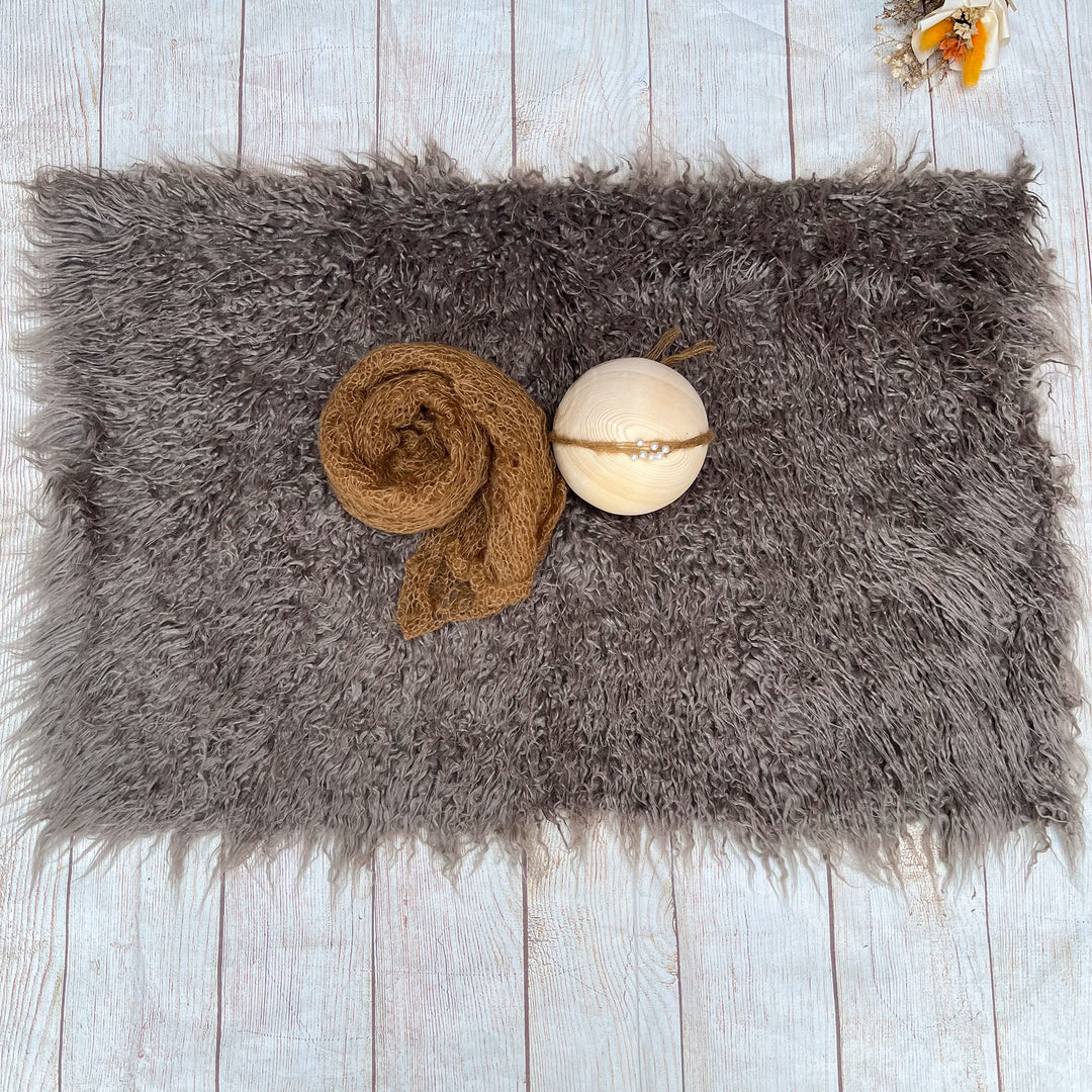 Camel Faux Fur Matched Set