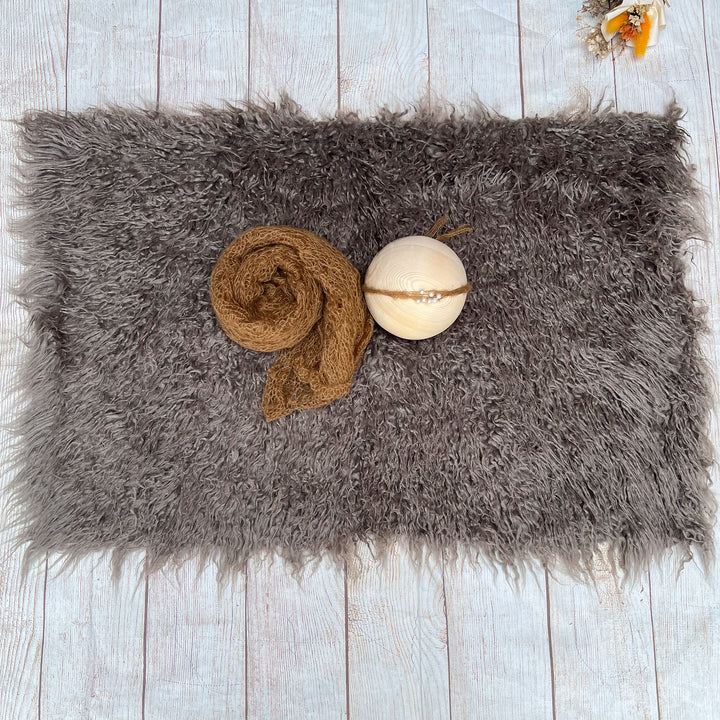 Camel Faux Fur Matched Set
