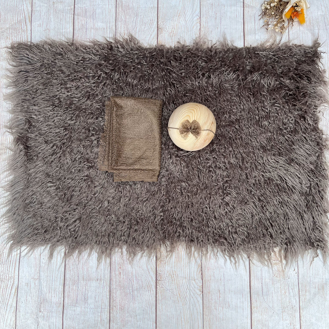 Camel Faux Fur Matched Set